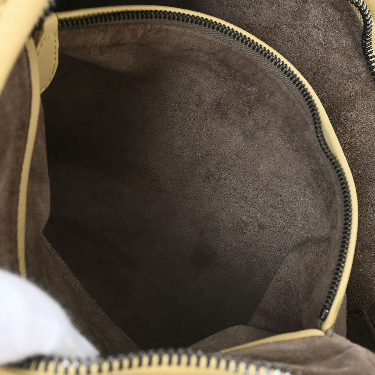 Bottega Veneta Beige Lambskin Intrecciato Hobo Handbag