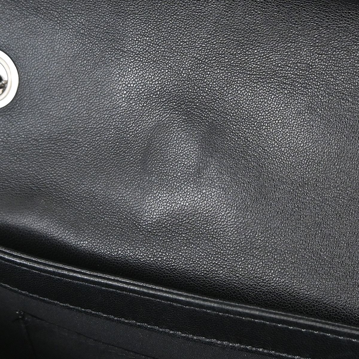 Chanel Black Lambskin Clams Pocket Accordion Flap Shoulder Bag