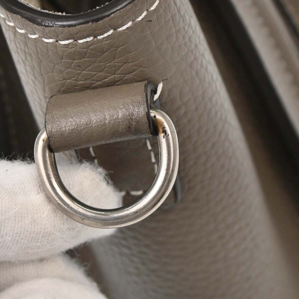 Celine Brown Leather Nano Luggage Tote Bag