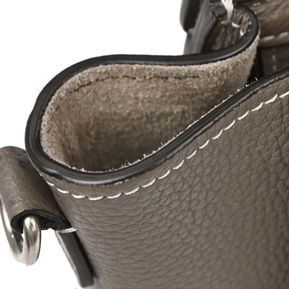 Celine Brown Leather Nano Luggage Tote Bag