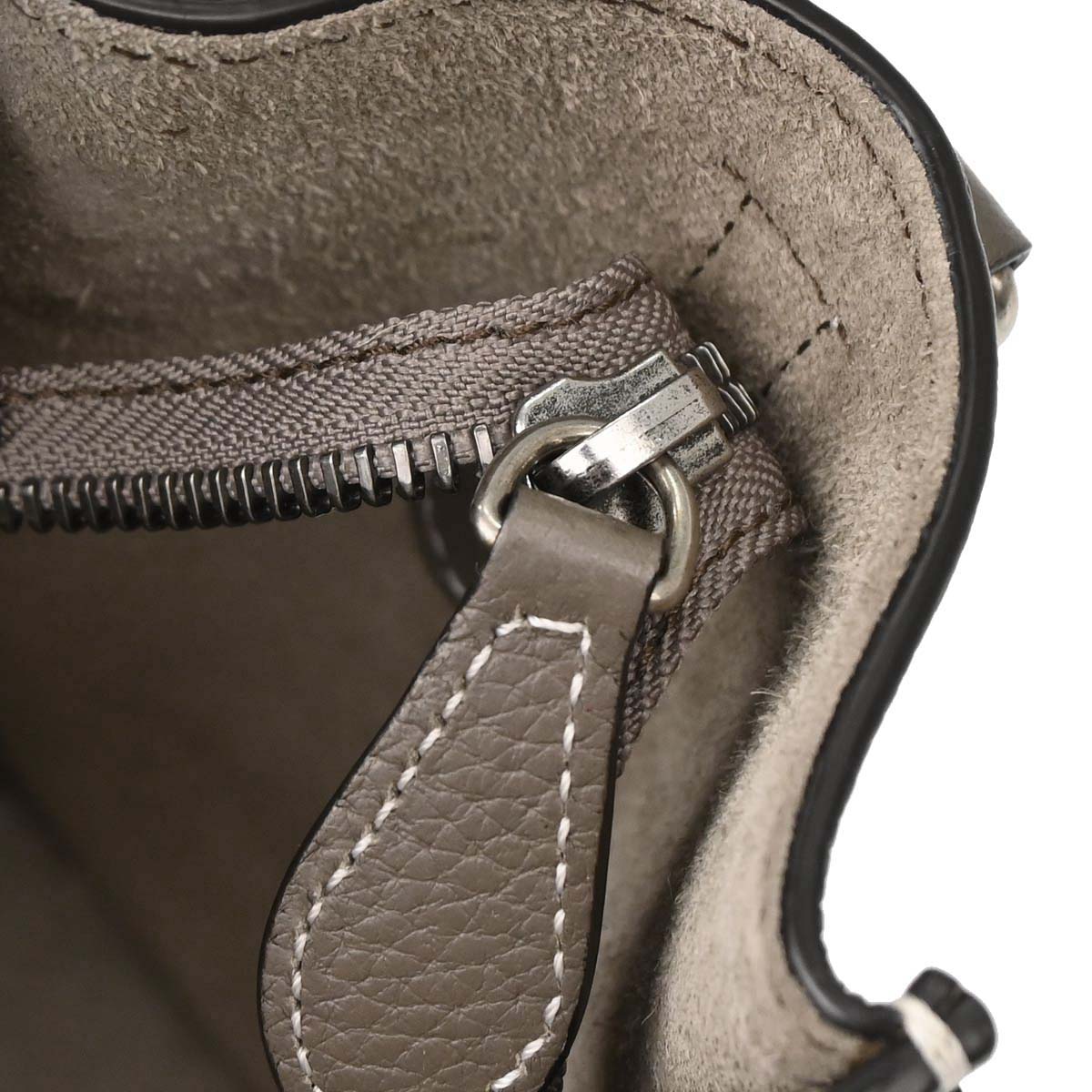 Celine Brown Leather Nano Luggage Tote Bag