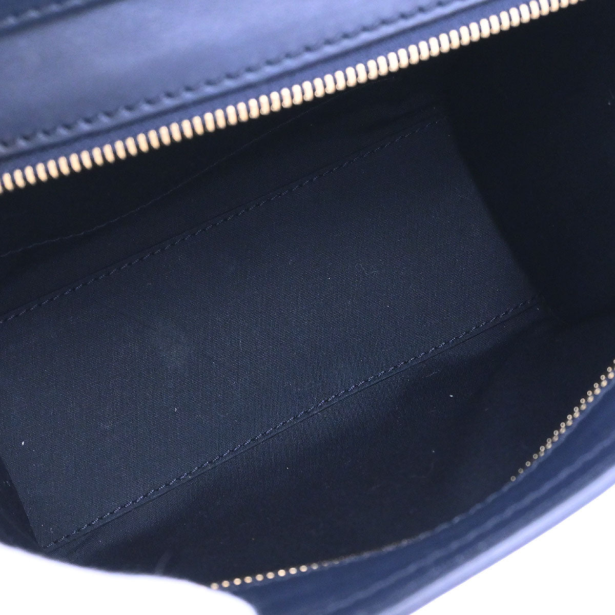Celine Navy Leather Nano Luggage 2way Shoulder Tote Bag