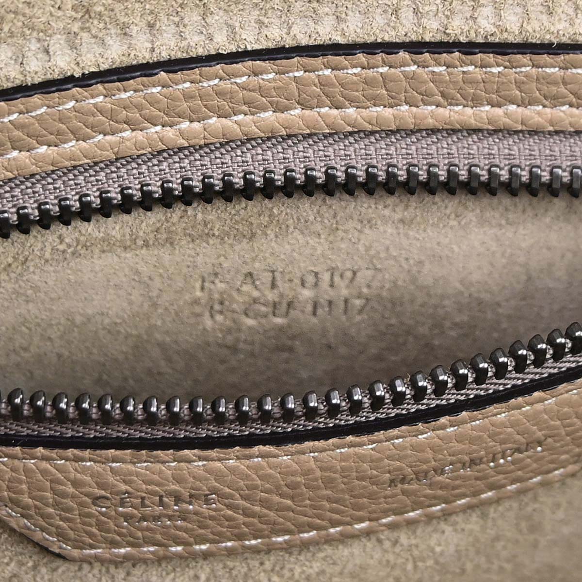 Celine Beige Luggage Micro Tote Handbag