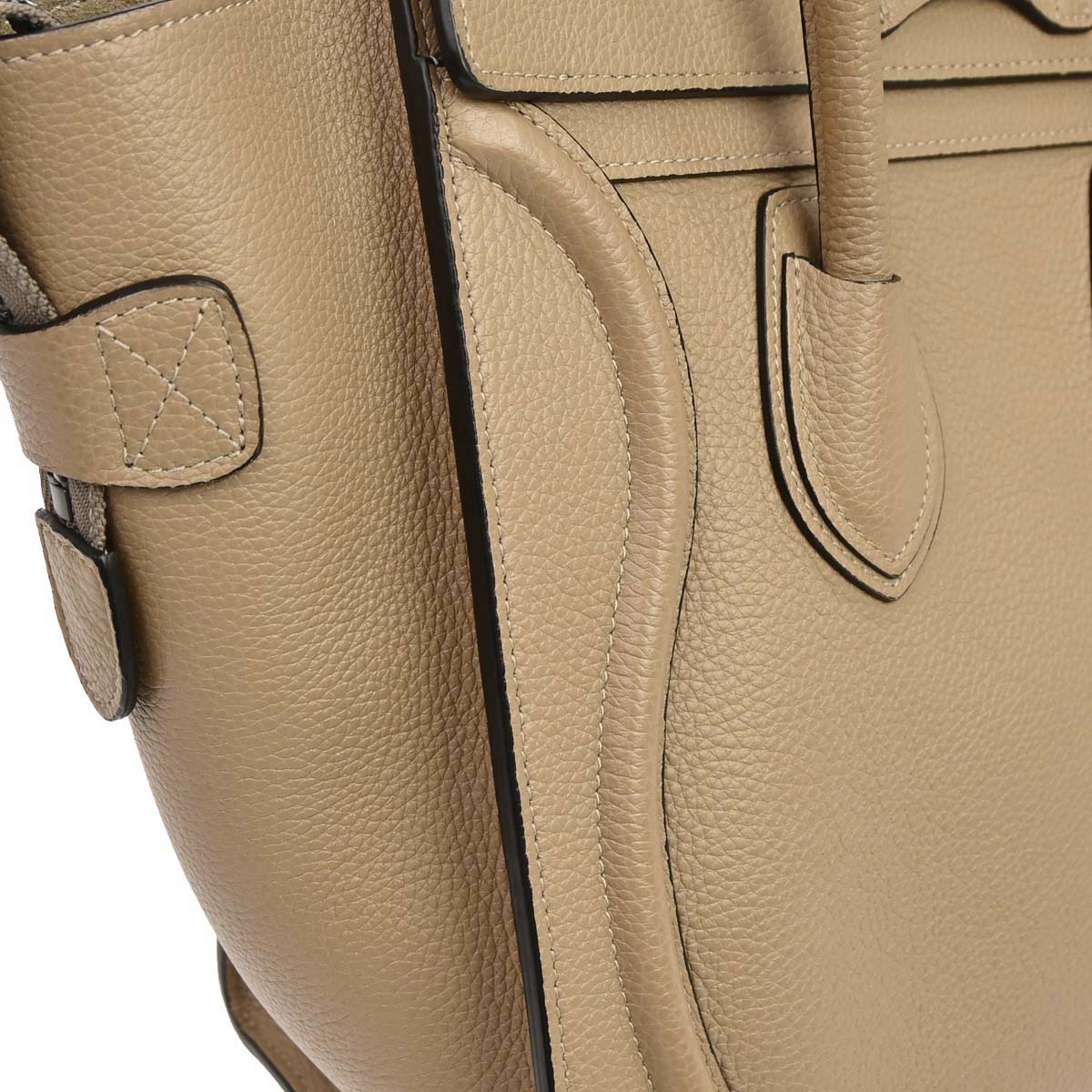 Celine Beige Luggage Micro Tote Handbag