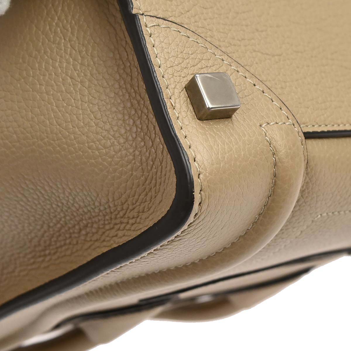 Celine Beige Luggage Micro Tote Handbag