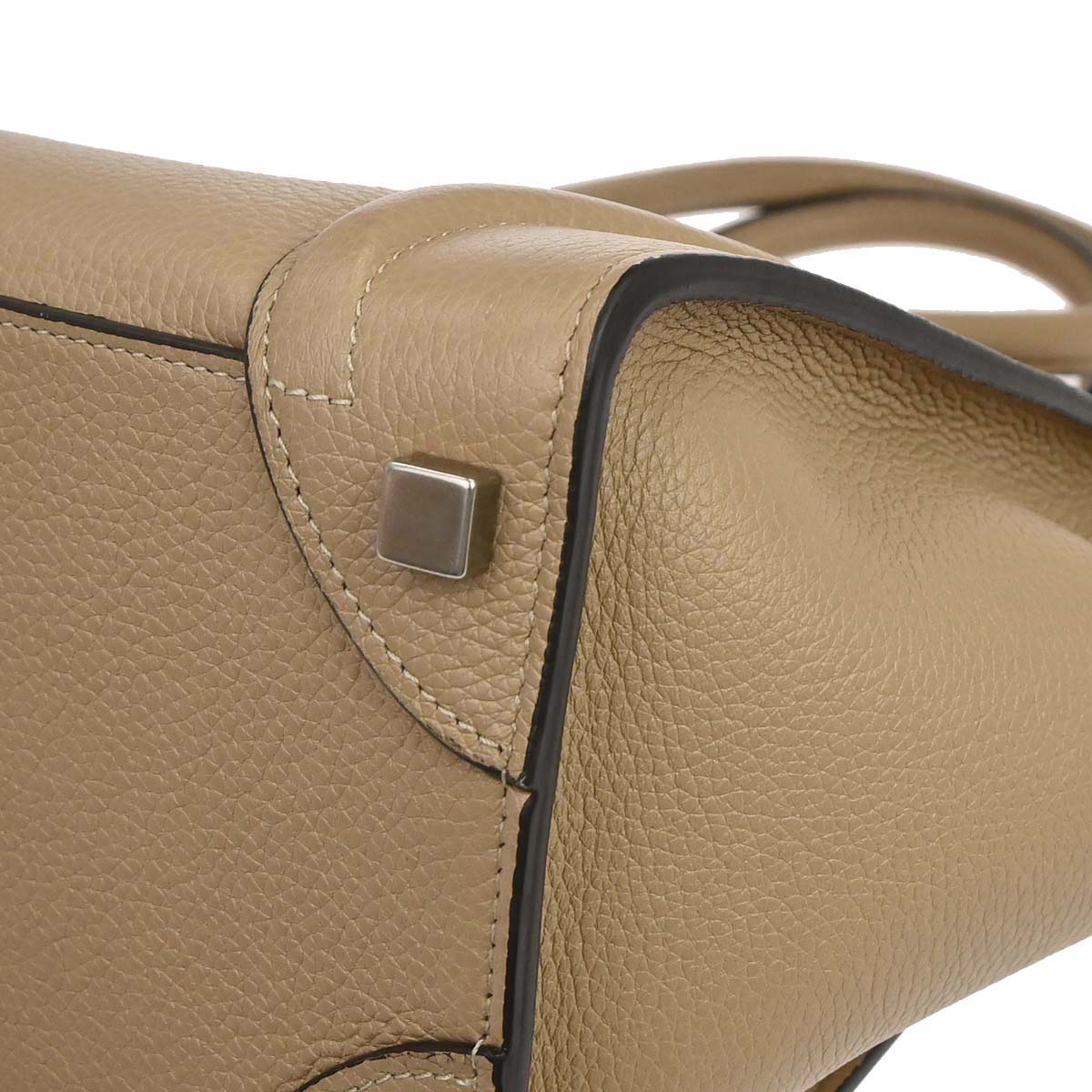 Celine Beige Luggage Micro Tote Handbag