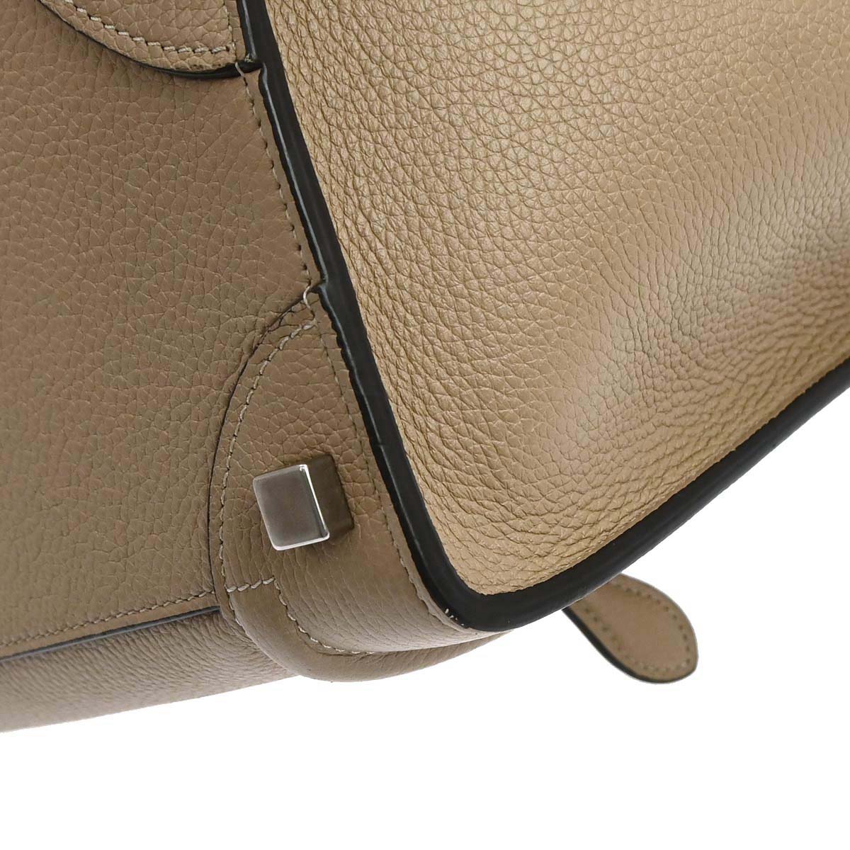 Celine Beige Luggage Micro Tote Handbag