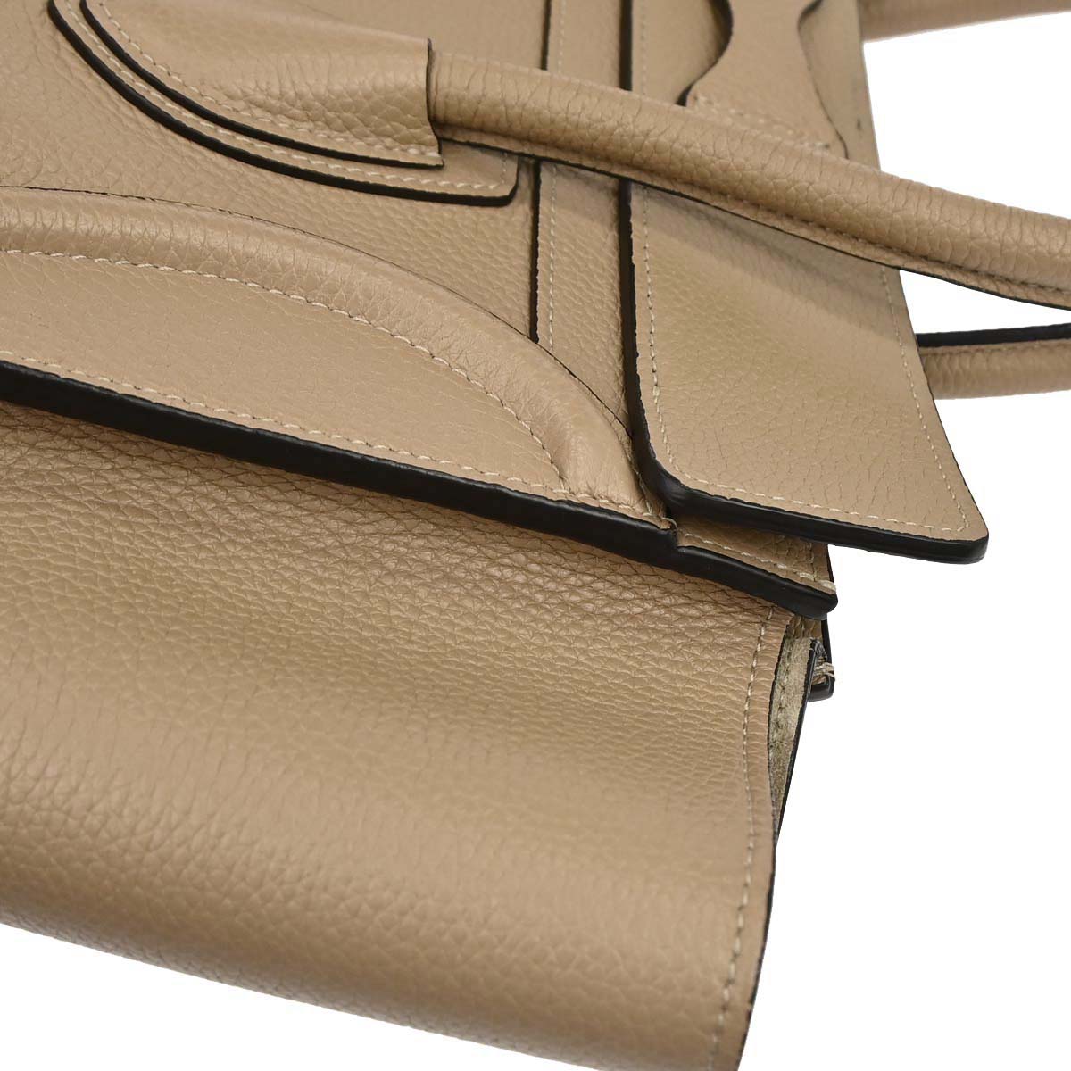 Celine Beige Luggage Micro Tote Handbag