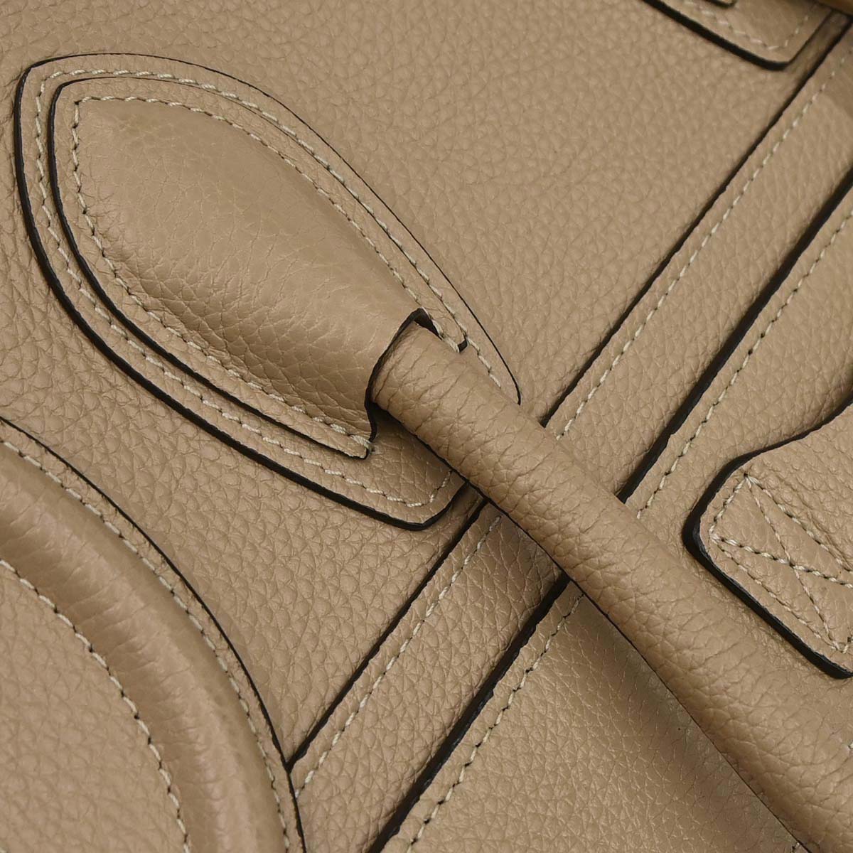 Celine Beige Luggage Micro Tote Handbag