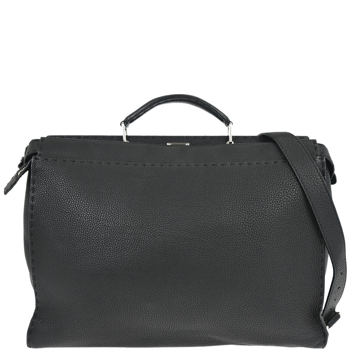 Fendi Black Selleria Peekaboo Fit Monster 2way Shoulder Handbag