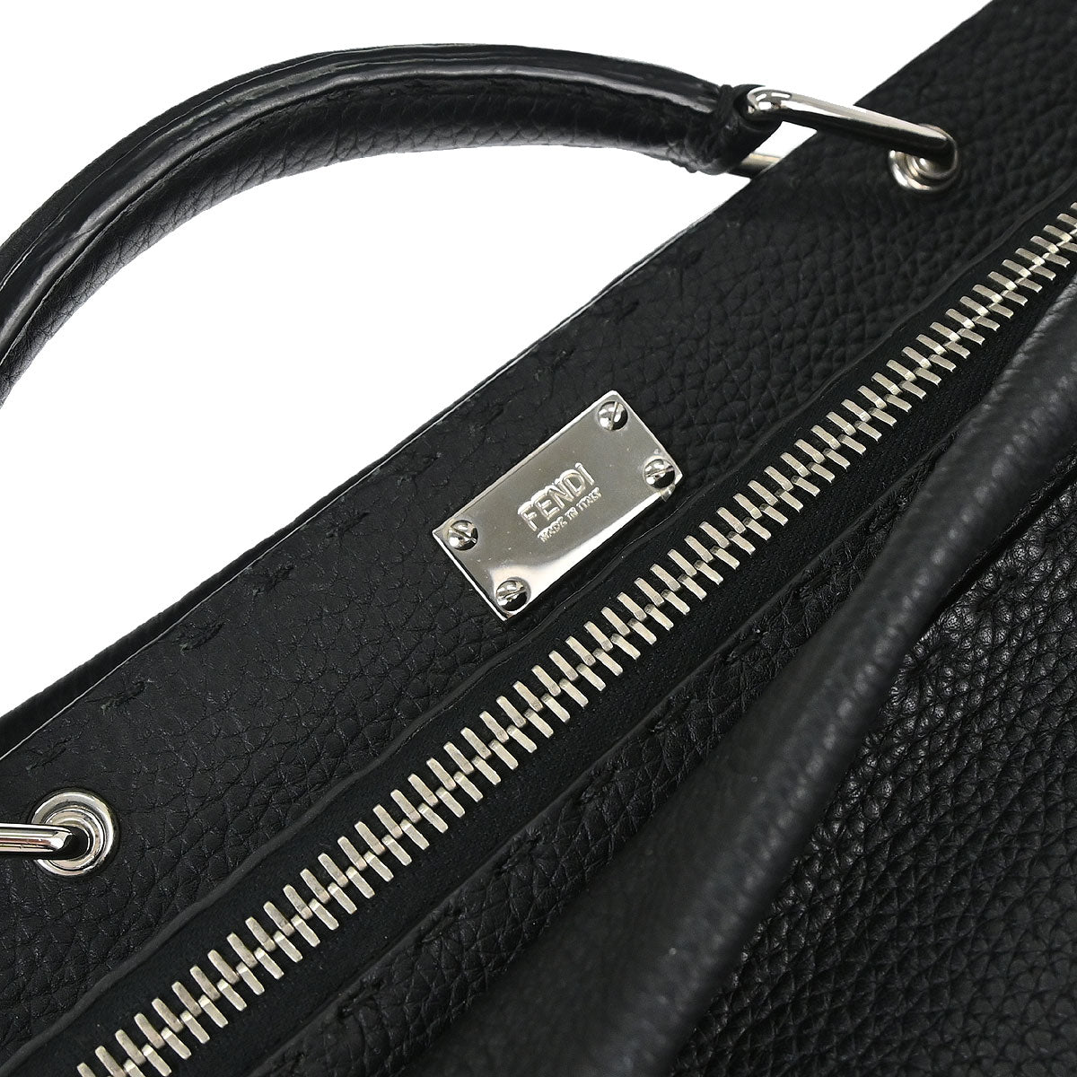 Fendi Black Selleria Peekaboo Fit Monster 2way Shoulder Handbag