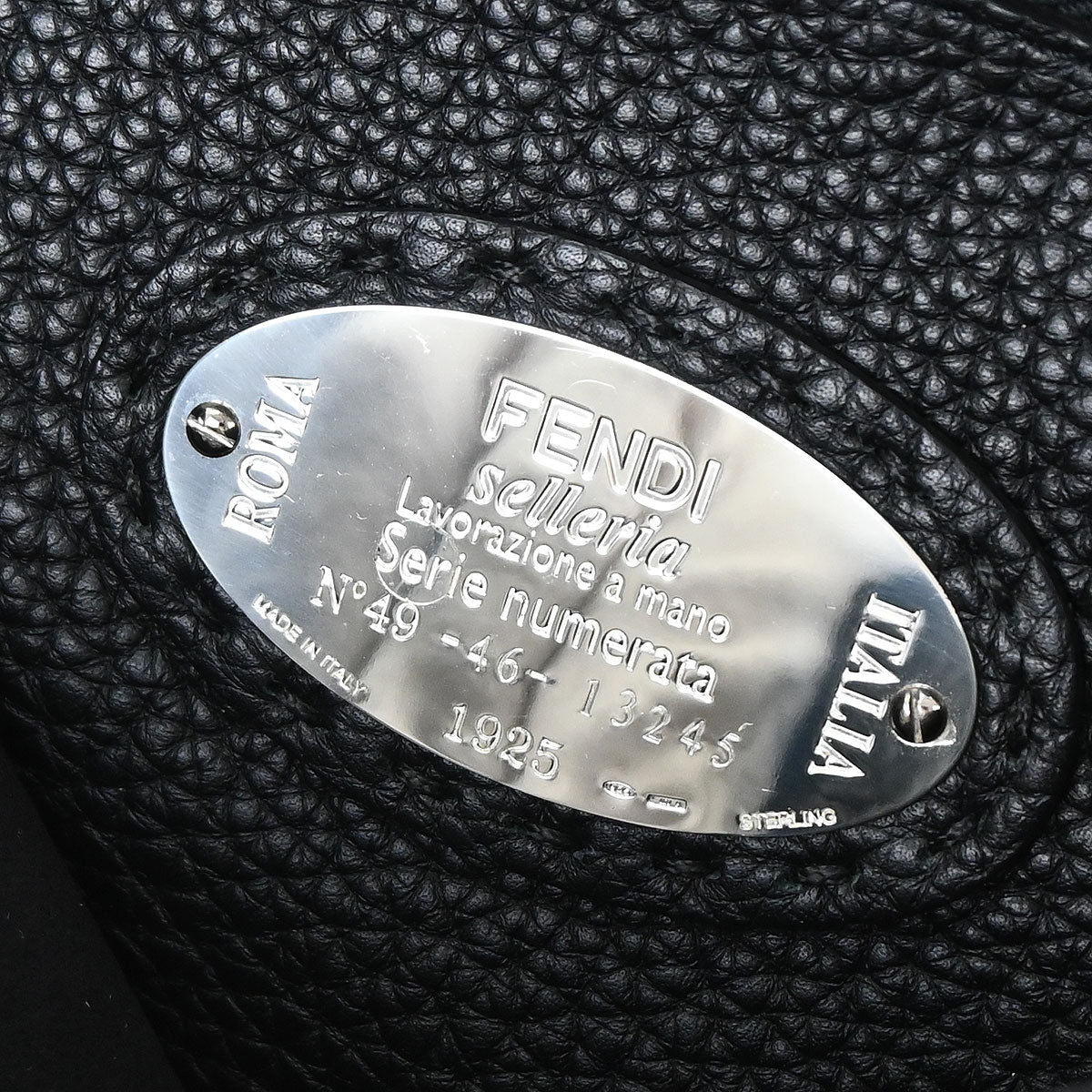 Fendi Black Selleria Peekaboo Fit Monster 2way Shoulder Handbag
