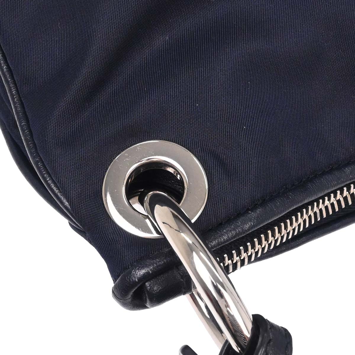 Prada Navy Nylon Handbag