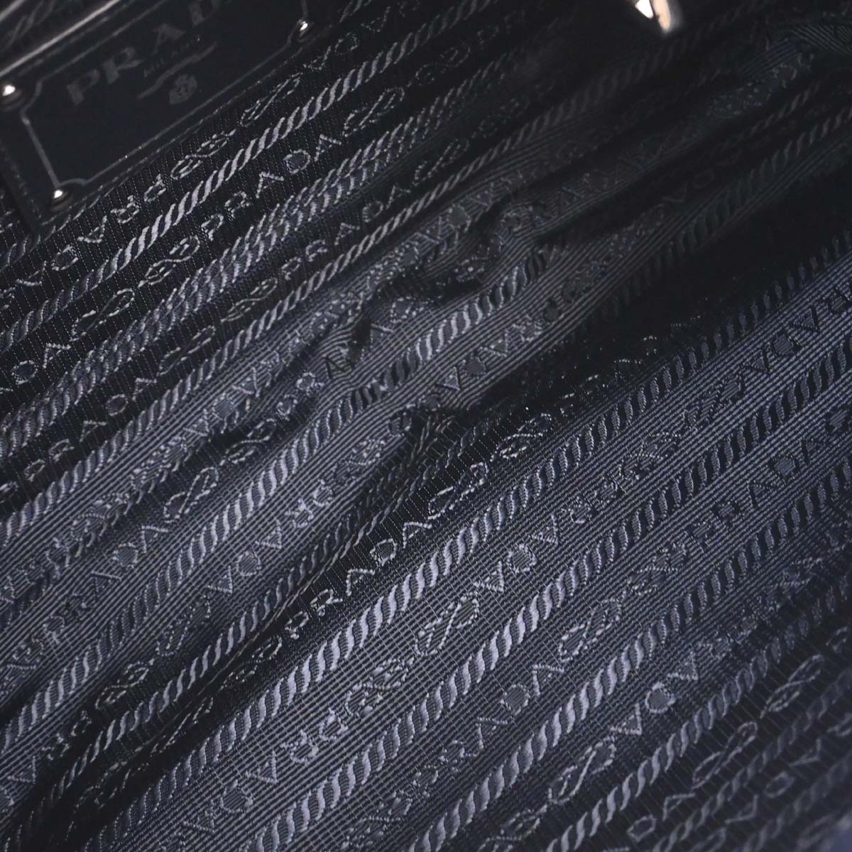 Prada Navy Nylon Handbag