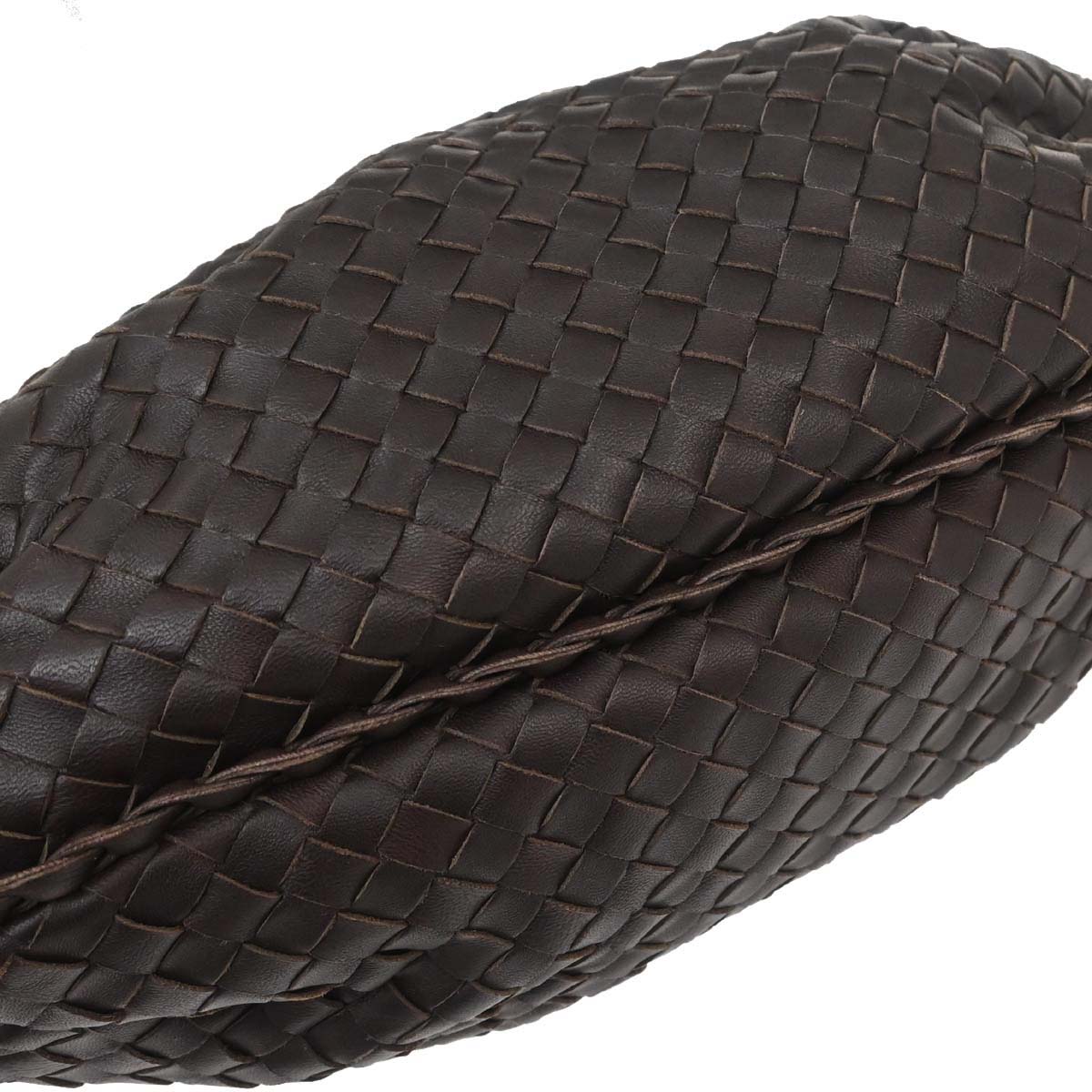 Bottega Veneta Brown Lambskin Intrecciato Hobo Handbag