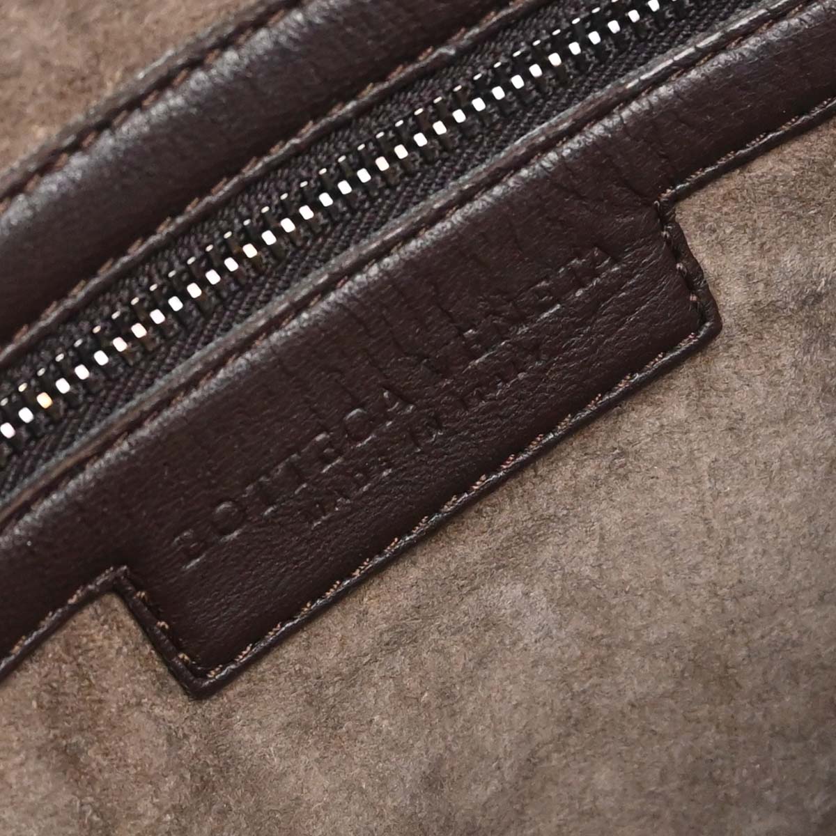 Bottega Veneta Brown Lambskin Intrecciato Hobo Handbag