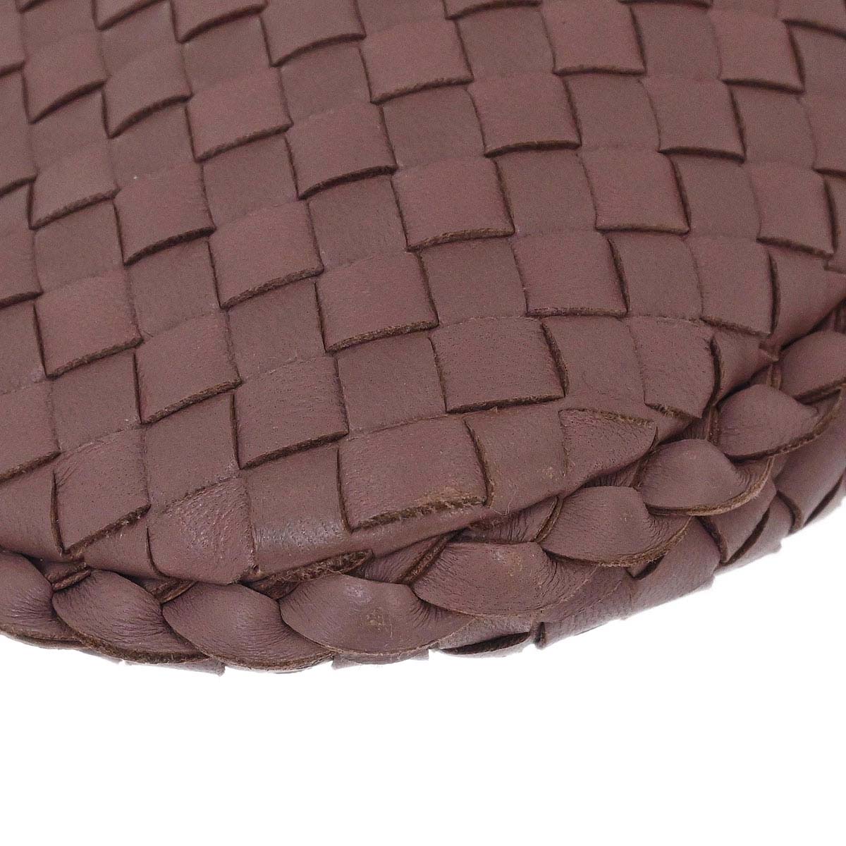 Bottega Veneta Purple Lambskin Intrecciato Hobo Handbag