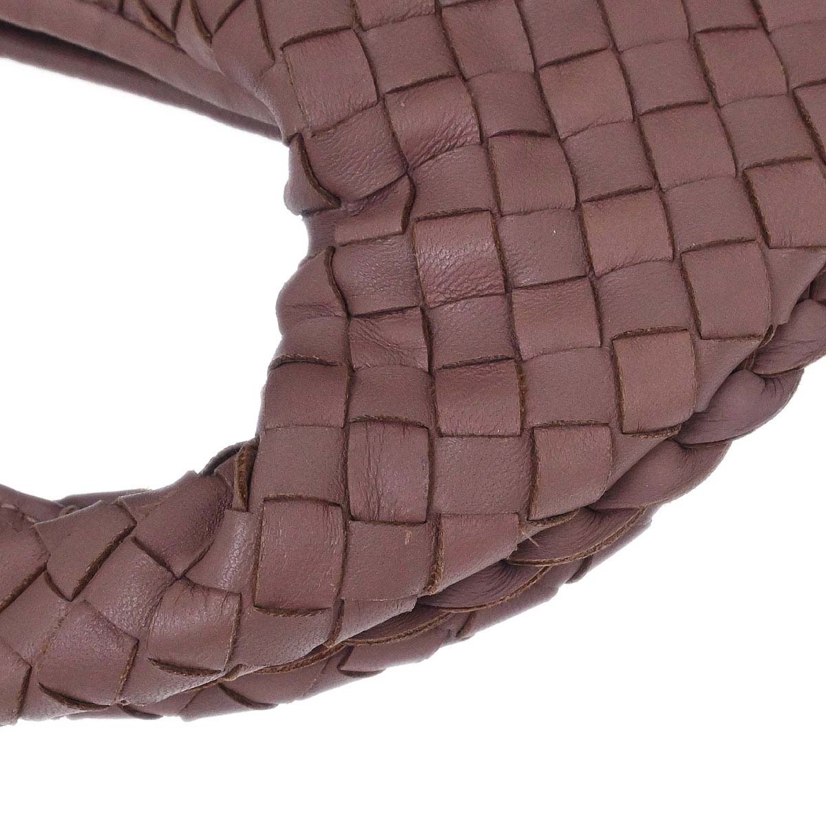 Bottega Veneta Purple Lambskin Intrecciato Hobo Handbag