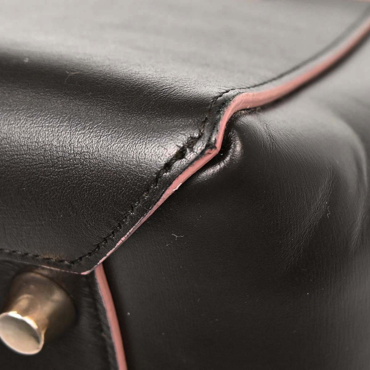 Celine Dark Gray Belt Bag 2way Shoulder Handbag