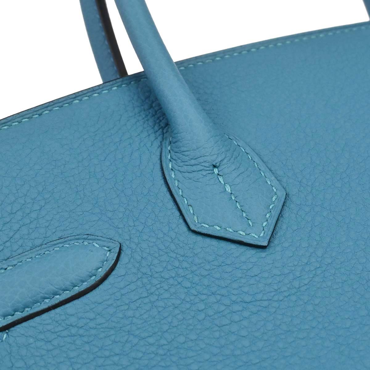 Hermes 2014 Blue Izmir Togo Birkin 30 Handbag