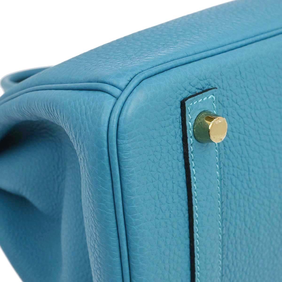 Hermes 2014 Blue Izmir Togo Birkin 30 Handbag