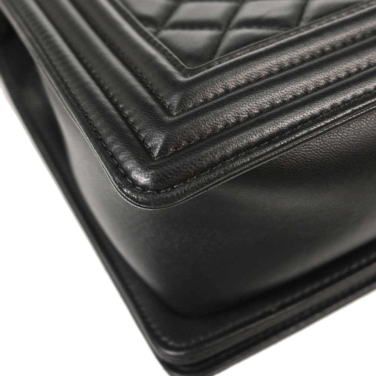 Boy Chanel Black Lambskin Medium Shoulder Bag