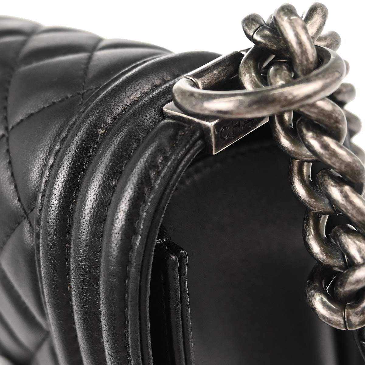 Boy Chanel Black Lambskin Medium Shoulder Bag