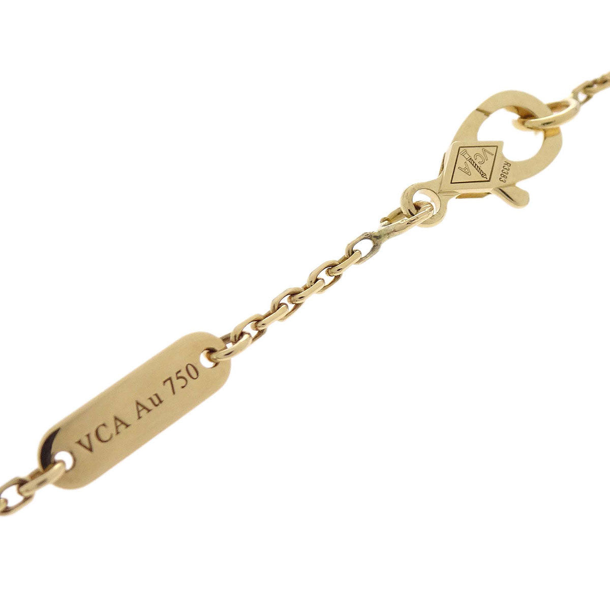 Van Cleef & Arpels Vintage Alhambra Necklace Onyx Au750 Jewelry
