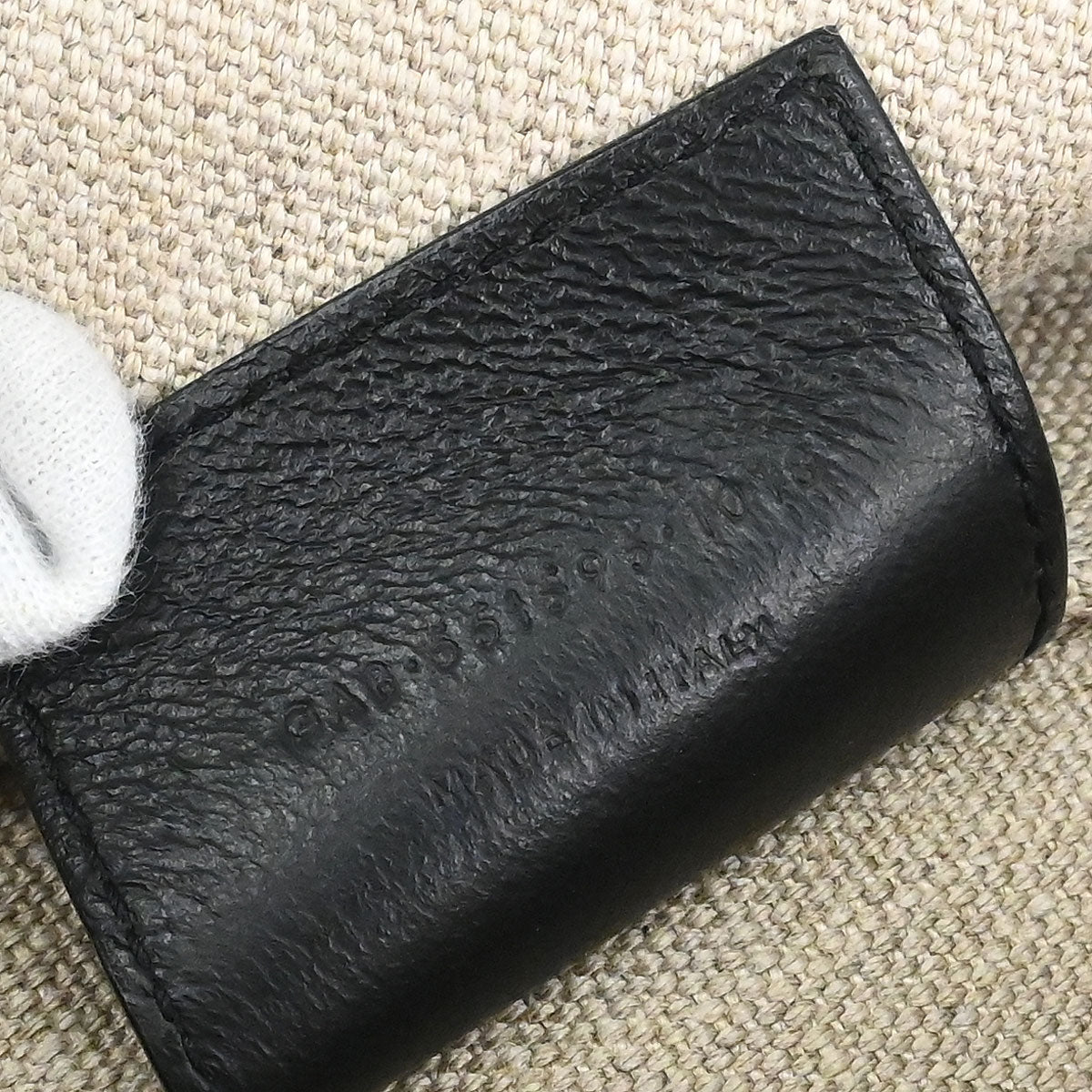 Saint Laurent White Calfskin Teddy Drawstring Tote Handbag