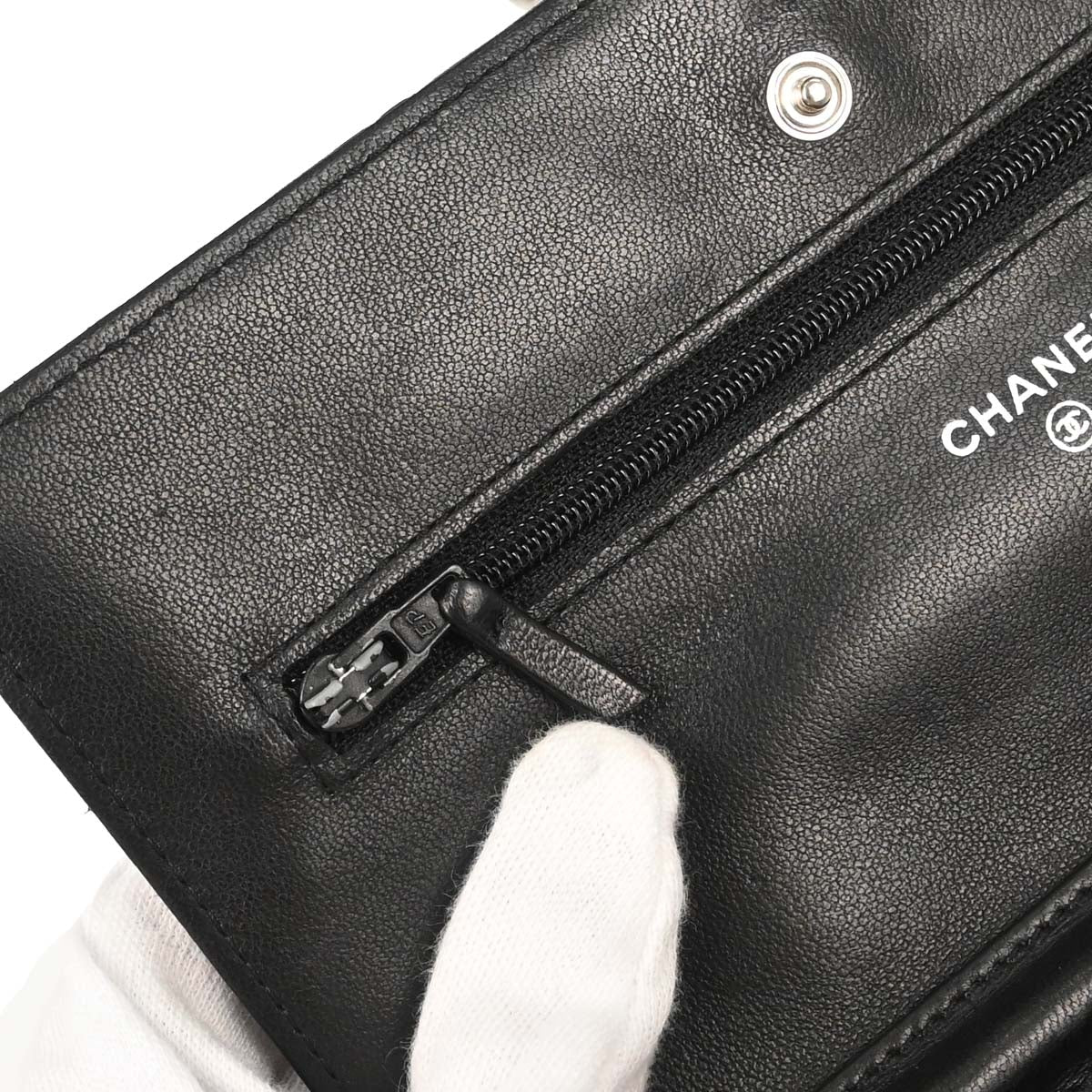 Chanel 2012-2013 Black Lambskin Classic WOC Wallet on Chain Bag