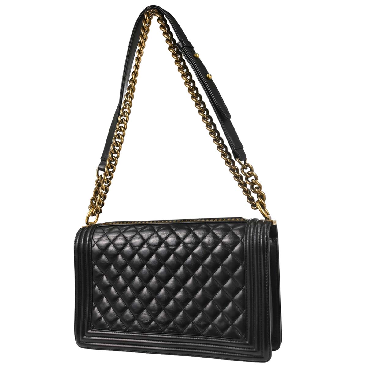 Boy Chanel 2015-2016 Black Calfskin Medium Shoulder Bag