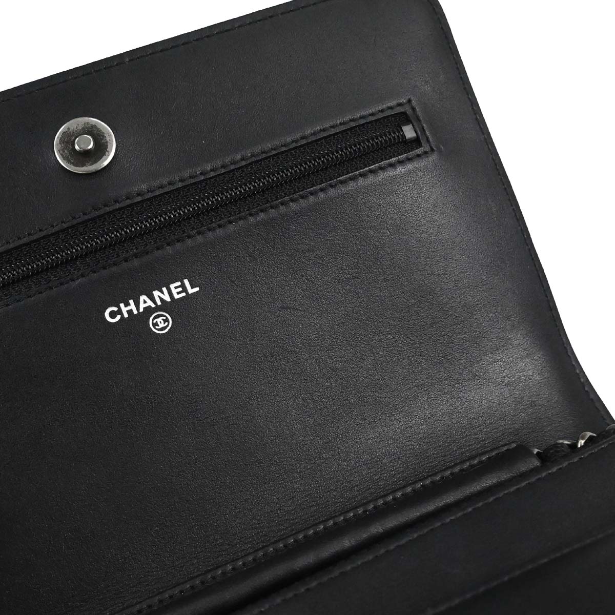 Boy Chanel 2018 Black Caviar Skin Chain WOC Shoulder Bag