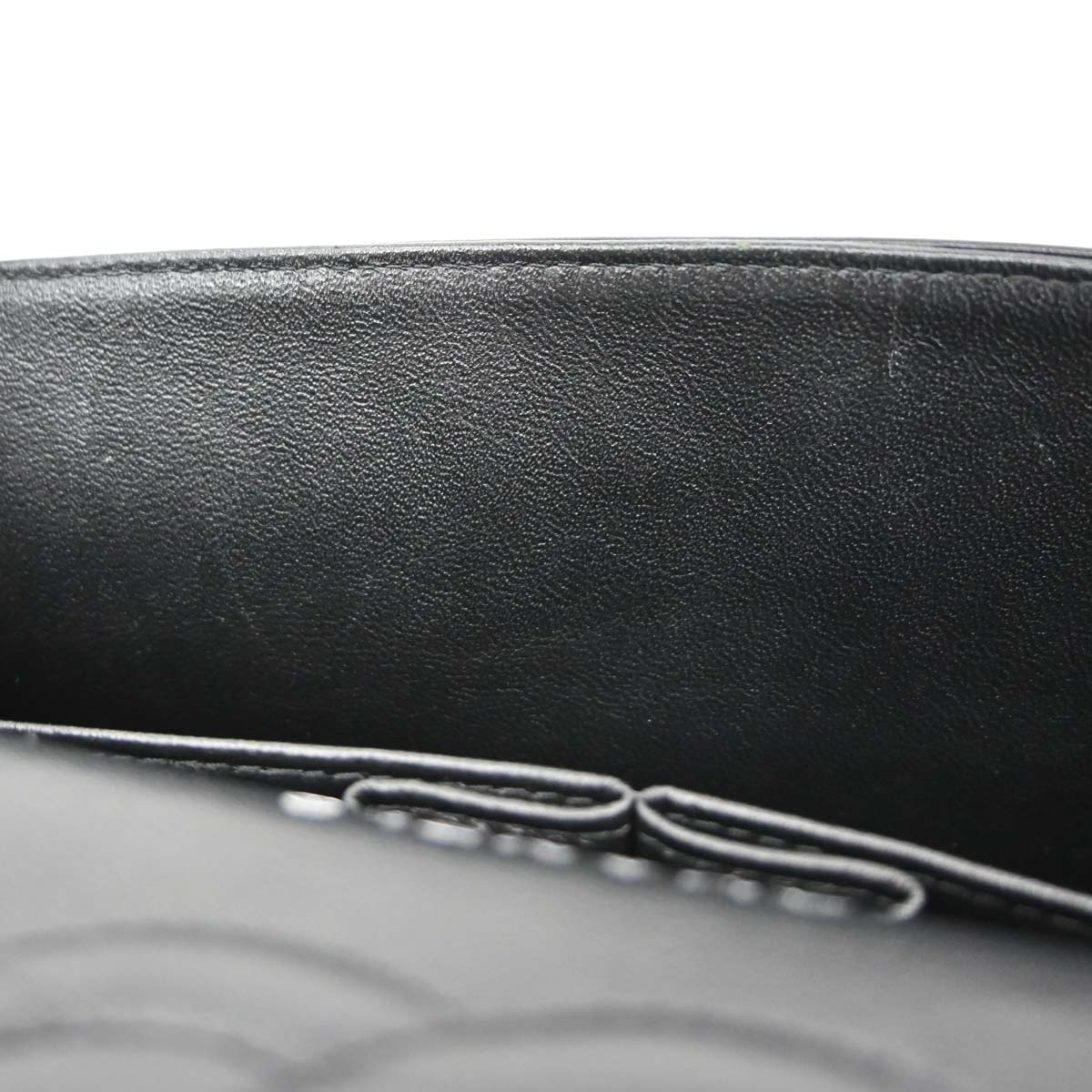Chanel 2015-2016 Black Lambskin Chevron Medium Classic Double Flap Shoulder Bag