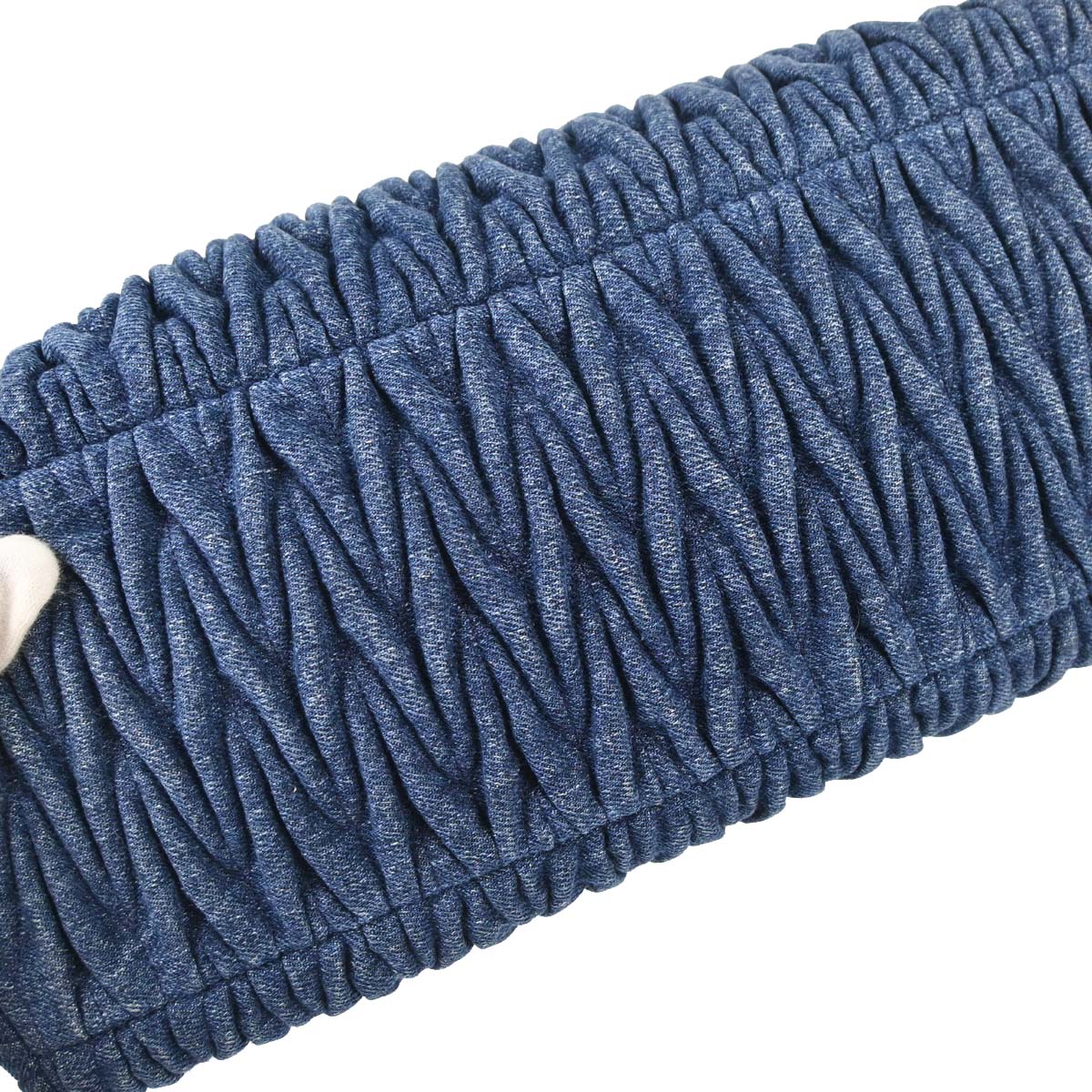Miu Miu Blue Denim Matrasse Tote Handbag