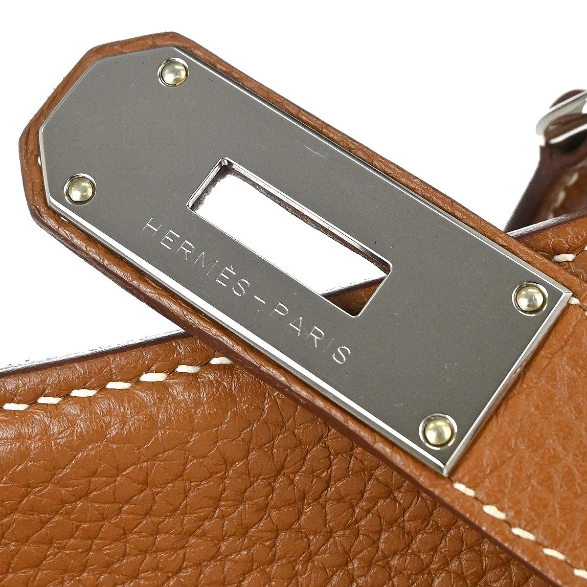Hermes Gold Taurillon Clemence Jypsiere 31 Bag