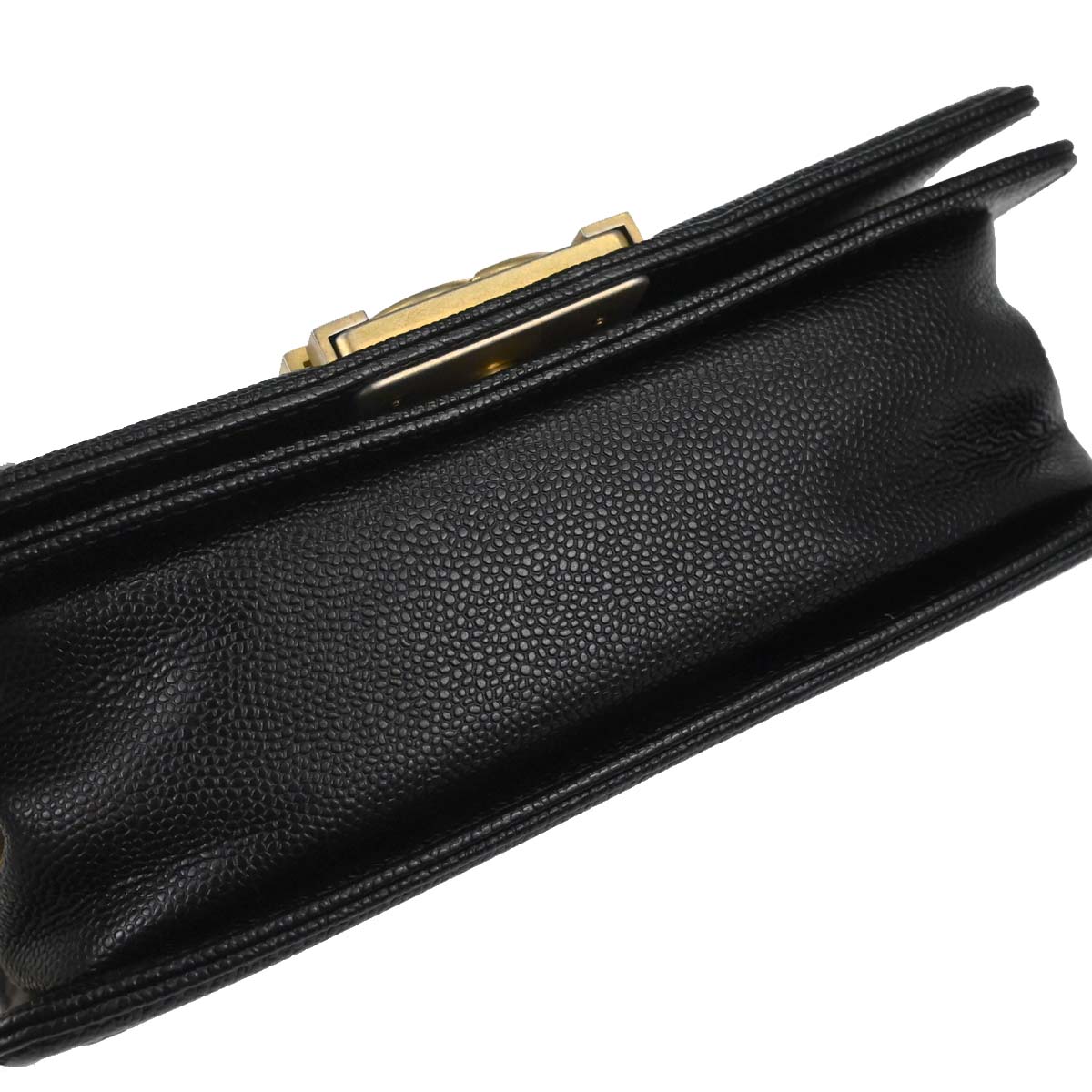 Boy Chanel 2017-2018 Black Caviar Skin Small Chain Shoulder Bag