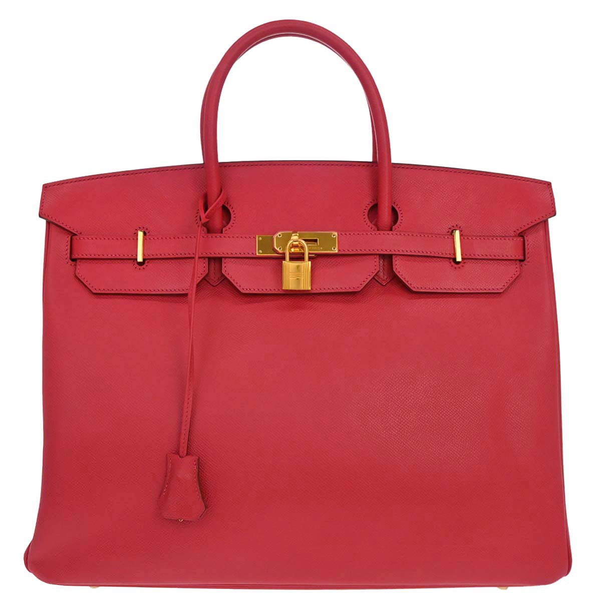 Hermes Rouge Casaque Epsom Birkin 40 Handbag