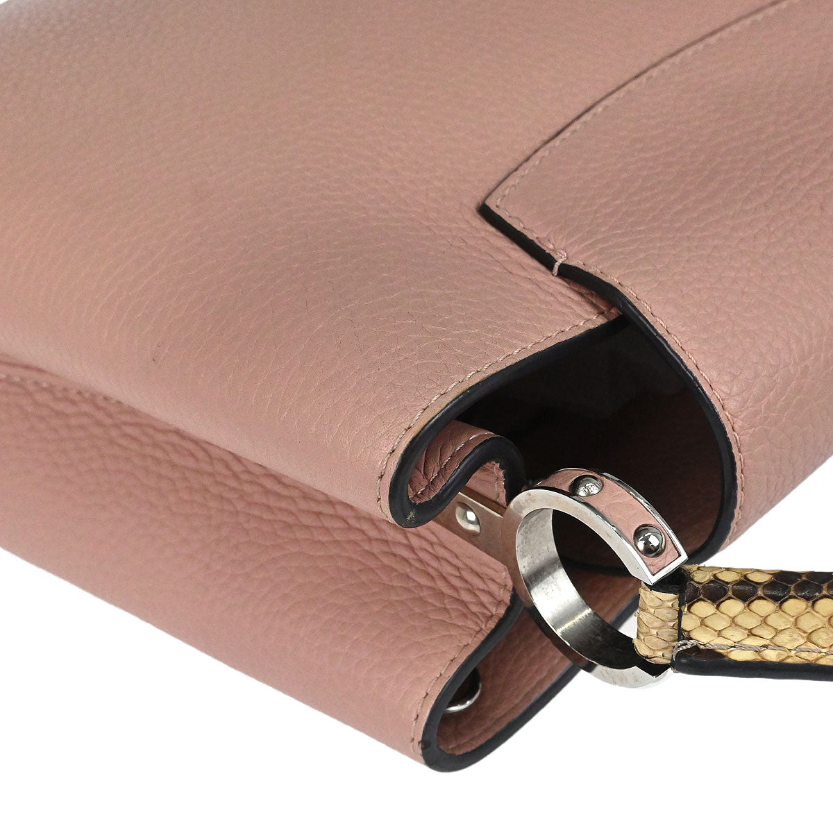 Louis Vuitton * Pink Python Capucines MM Handbag N92801