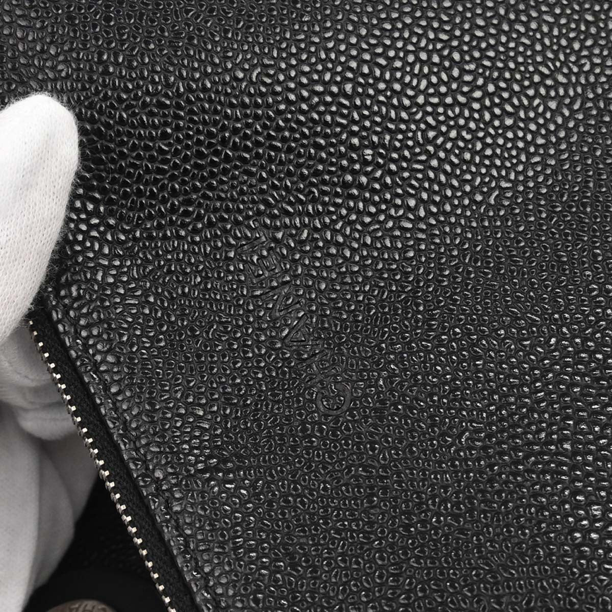 Chanel 2014 Black Caviar Skin On The Road Shopping Fever Tote Bag