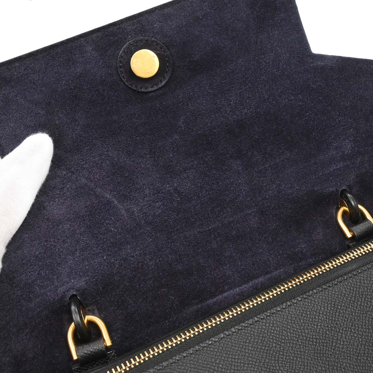 Celine Black Belt Bag Mini 2way Shoulder Handbag