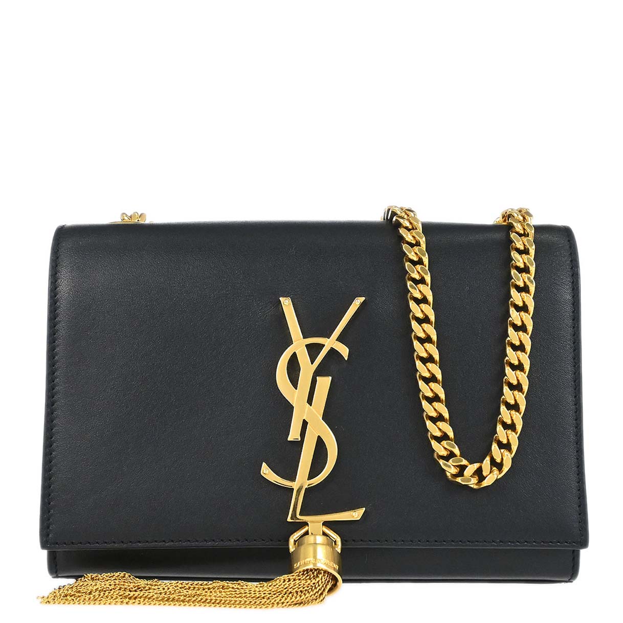 Saint Laurent Black Leather Kate Shoulder Bag