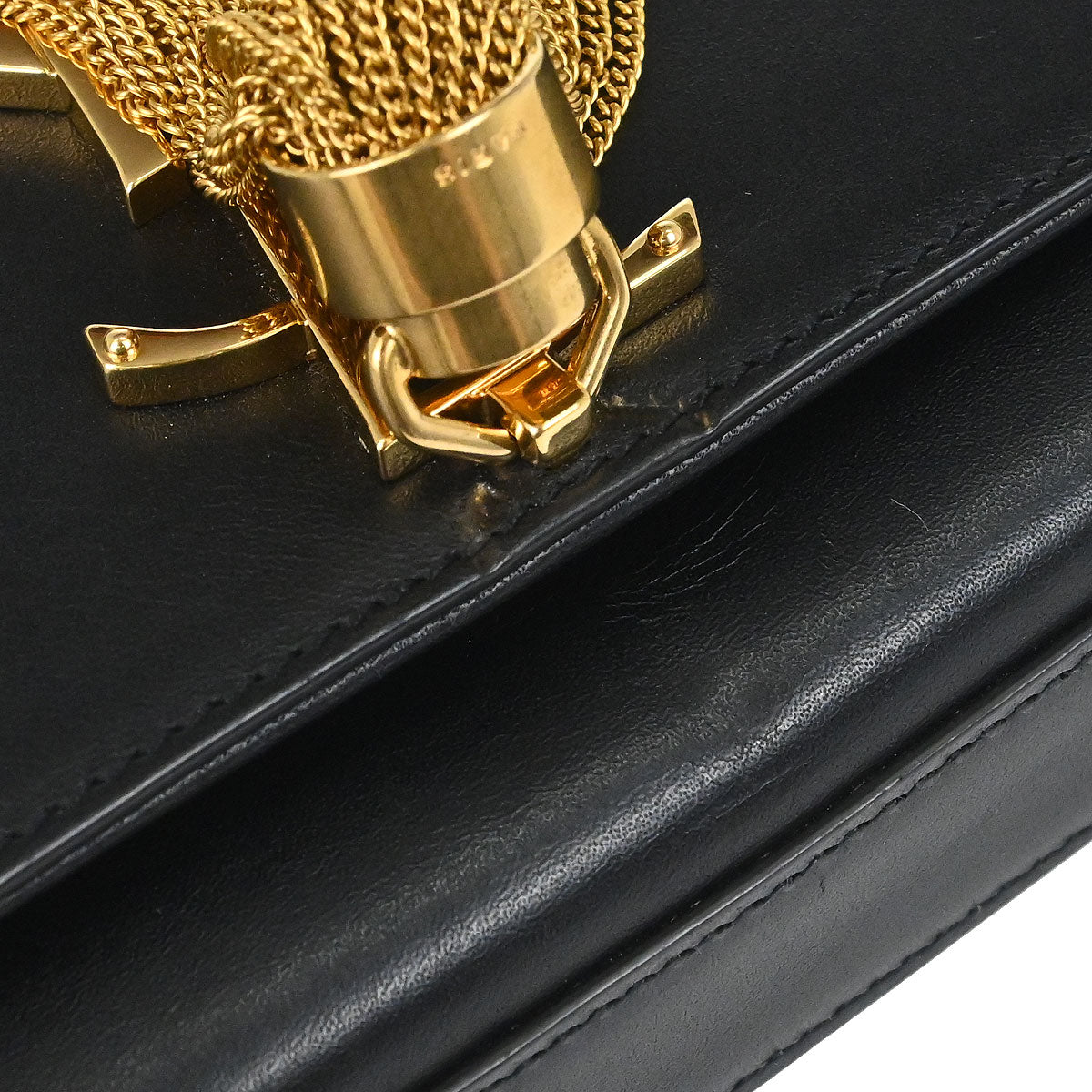 Saint Laurent Black Leather Kate Shoulder Bag