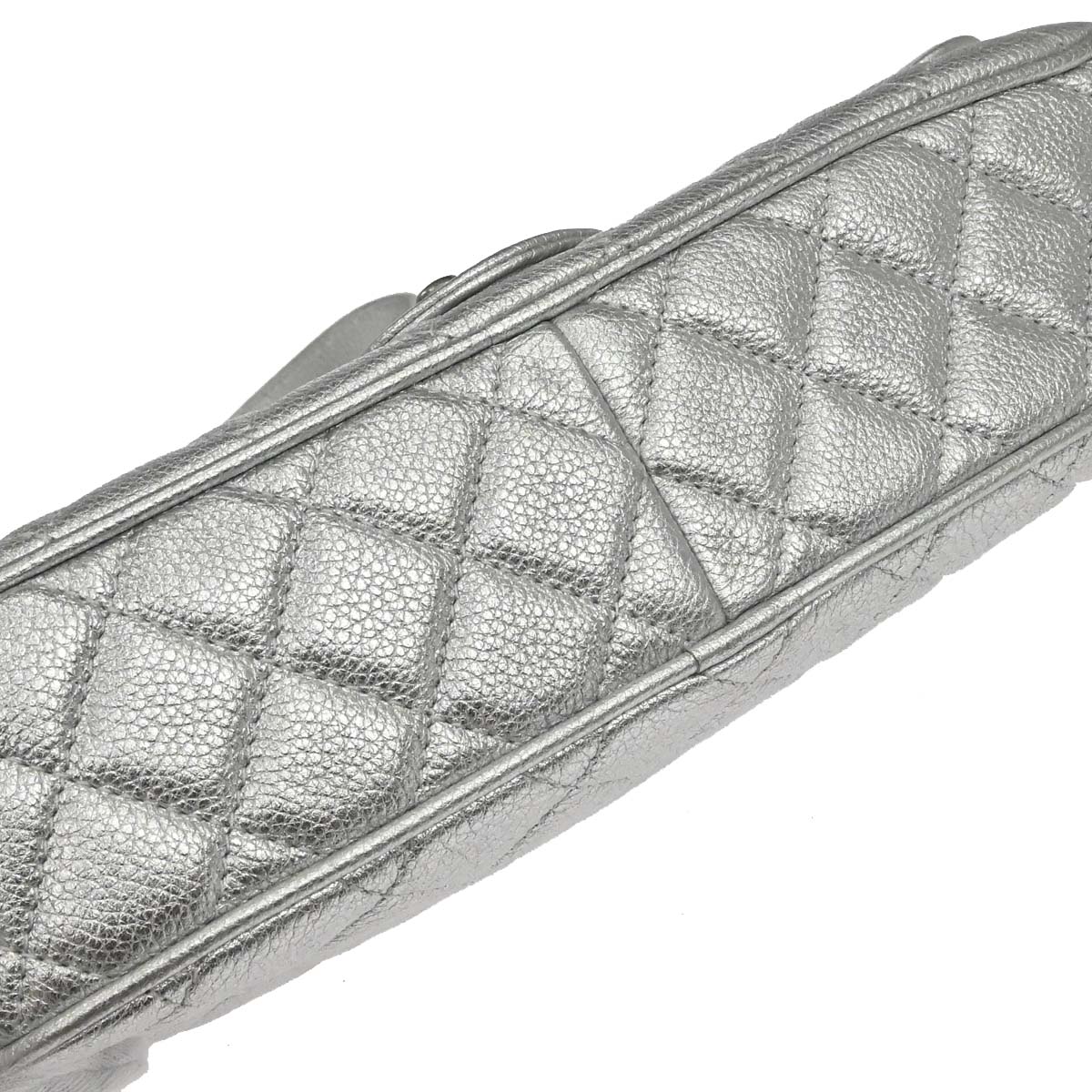 Chanel 2016-2017 Silver Calfskin Casual Rock Shoulder Bag