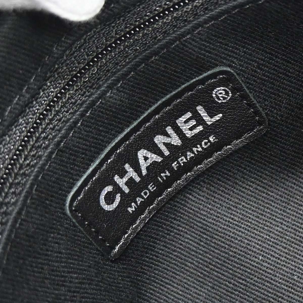 Chanel 2010-2011 Metallic Silver Caviar Skin Tote Handbag