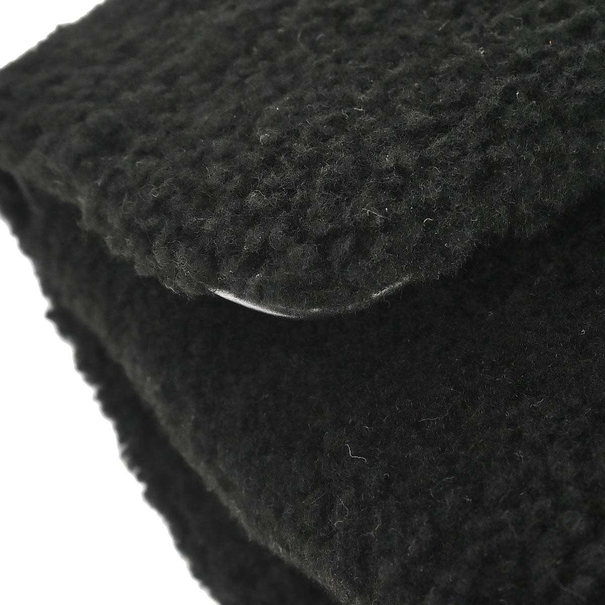 Chanel 2017 Black Shearling Coco Handle 2way Shoulder Handbag