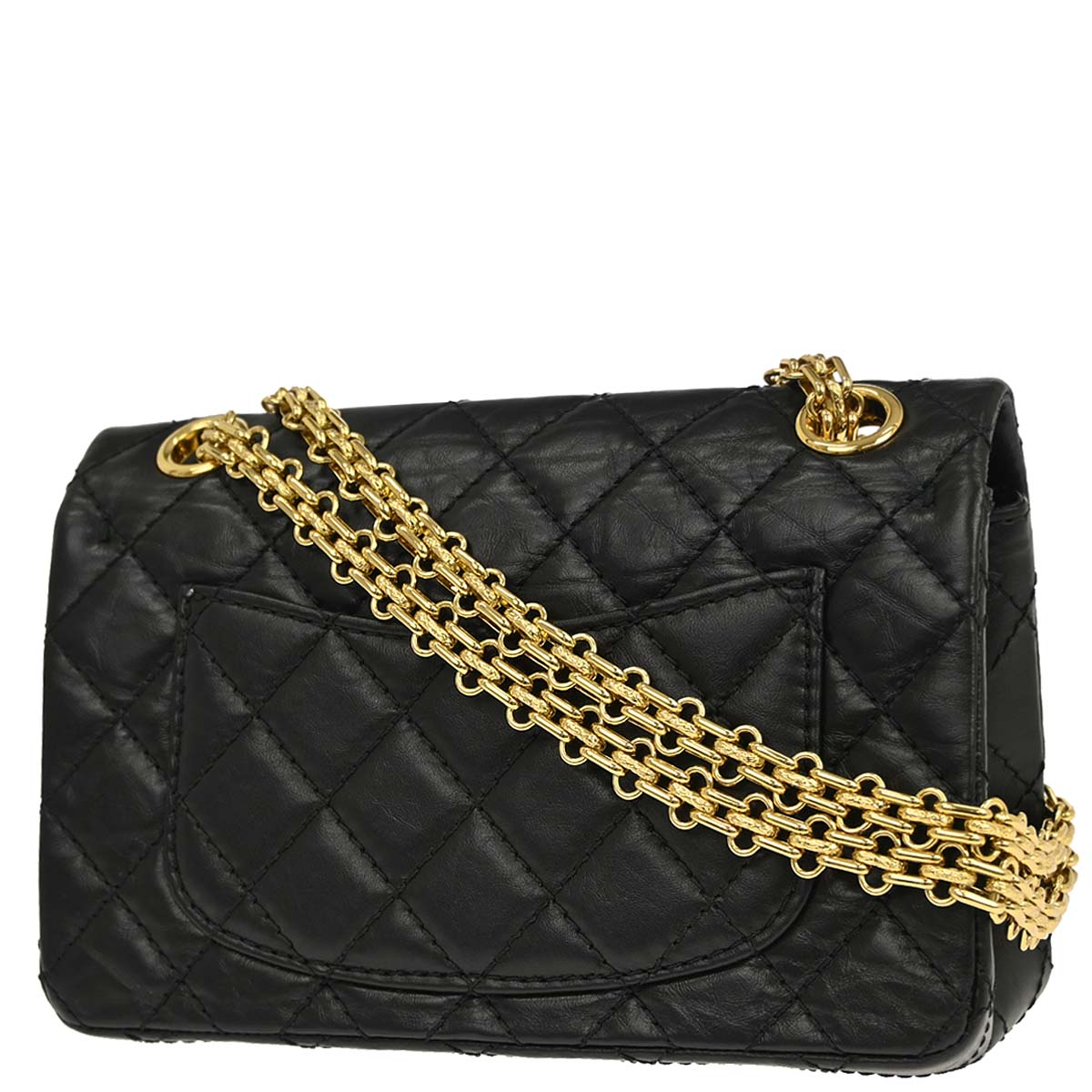 Chanel 2019 Black Calfskin Mademoiselle Lock Shoulder Bag