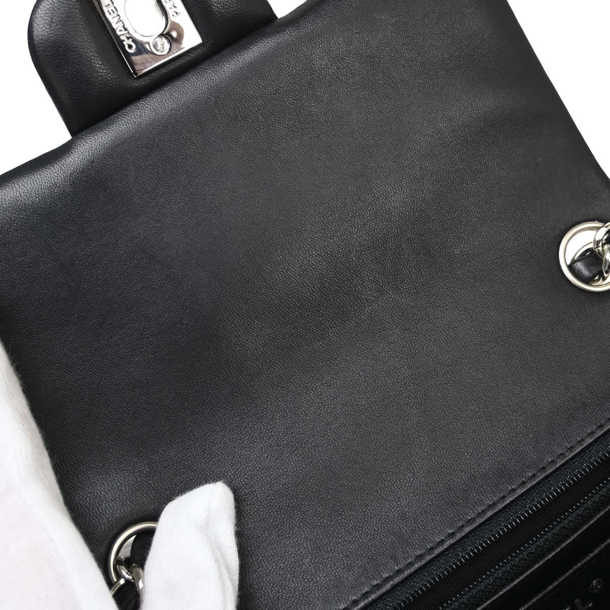 Chanel 2016-2017 Black Lambskin Mini Classic Square Flap Shoulder Bag 17