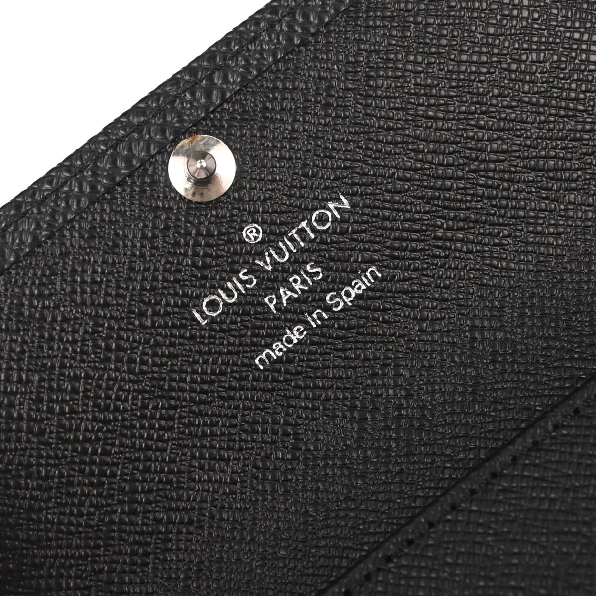 Louis Vuitton 2010 Black Taiga Multicles 4 Key Case M30522 Small Good