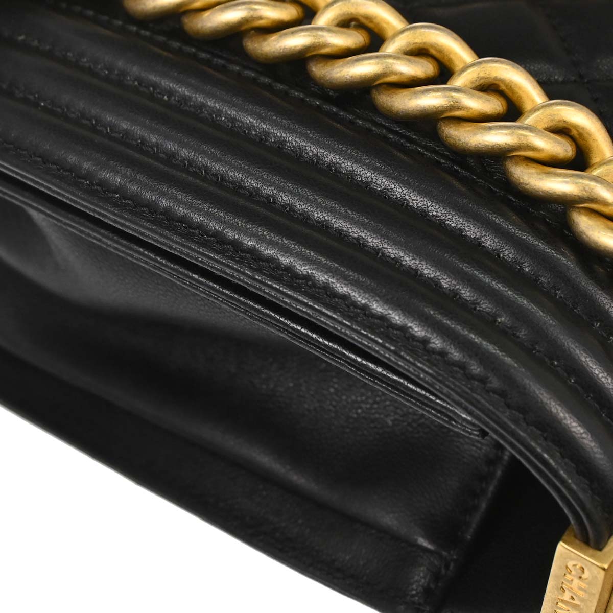 Boy Chanel 2017 Black Lambskin Medium Shoulder Bag