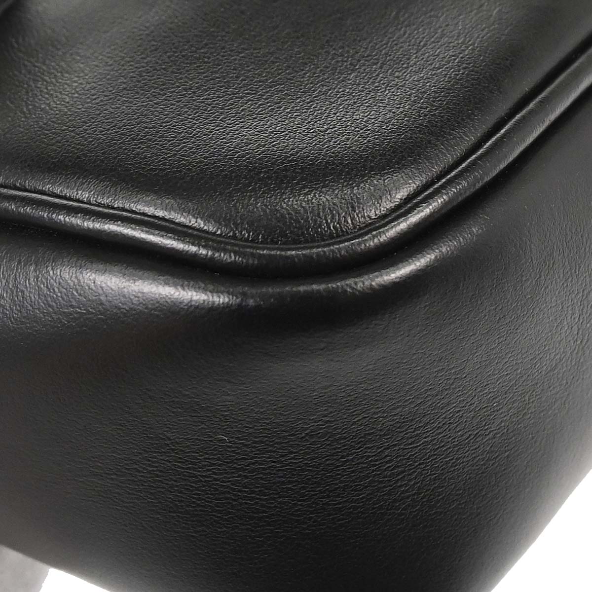 Saint Laurent Black Leather Lou Camera Bum Bag